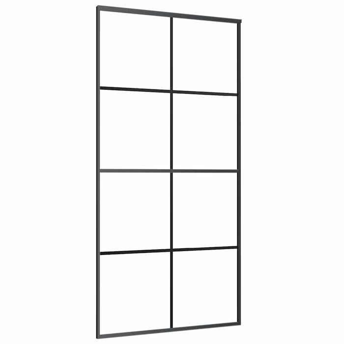Ușă glisantă cu set de feronerie neagră 102,5x205 cm Sticlă ESG - WALTI WALTI