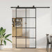 Ușă glisantă cu set de feronerie neagră 102,5x205 cm Sticlă ESG - WALTI WALTI
