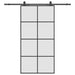 Ușă glisantă cu set de feronerie neagră 102,5x205 cm Sticlă ESG - WALTI WALTI