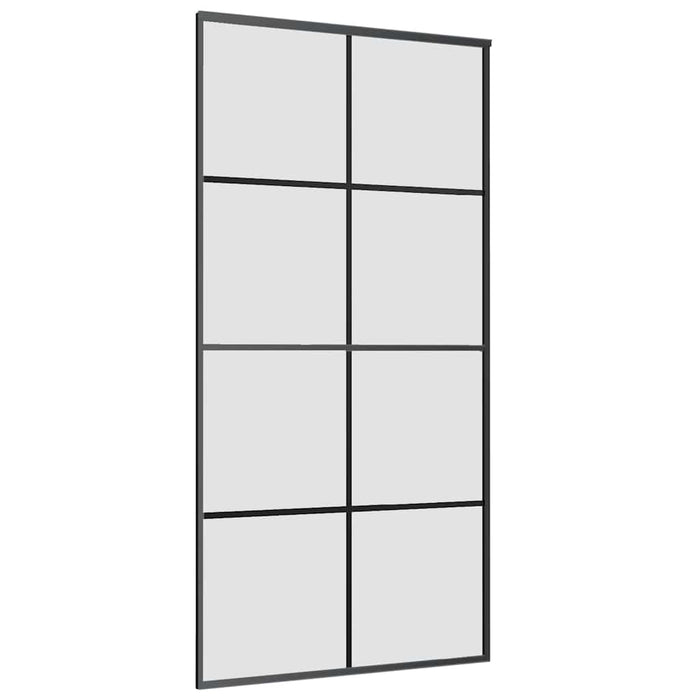 Ușă glisantă cu set de feronerie neagră 102,5x205 cm Sticlă ESG - WALTI WALTI
