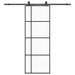Ușă glisantă cu set de feronerie neagră 76x205 cm Sticlă ESG - WALTI WALTI