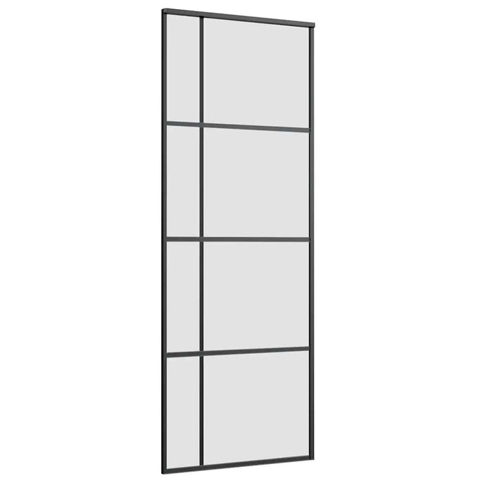 Ușă glisantă cu set de feronerie neagră 76x205 cm Sticlă ESG - WALTI WALTI