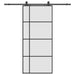Ușă glisantă cu set de feronerie neagră 90x205 cm Sticlă ESG - WALTI WALTI