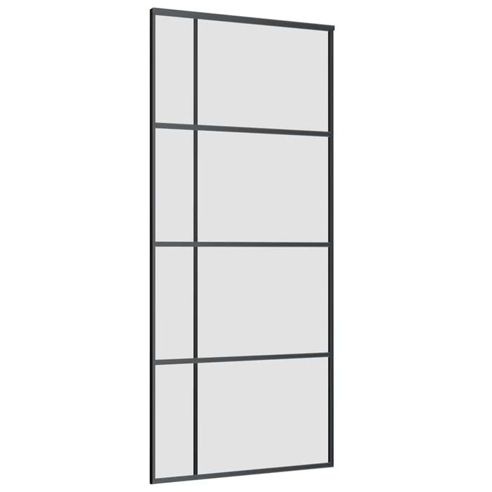 Ușă glisantă cu set de feronerie neagră 90x205 cm Sticlă ESG - WALTI WALTI