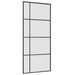 Ușă glisantă cu set de feronerie neagră 90x205 cm Sticlă ESG - WALTI WALTI
