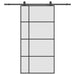 Ușă glisantă cu set de feronerie neagră 102,5x205 cm Sticlă ESG - WALTI WALTI