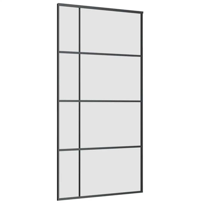 Ușă glisantă cu set de feronerie neagră 102,5x205 cm Sticlă ESG - WALTI WALTI