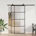 Ușă glisantă cu set de feronerie neagră 102,5x205 cm Sticlă ESG - WALTI WALTI