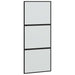 Ușă glisantă cu set feronerie neagră 90x205cm sticlă securizată - WALTI WALTI