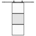 Ușă glisantă cu set feronerie neagră 76x205cm sticlă securizată - WALTI WALTI