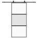 Ușă glisantă cu set feronerie neagră 90x205cm sticlă securizată - WALTI WALTI