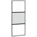 Ușă glisantă cu set feronerie neagră 90x205cm sticlă securizată - WALTI WALTI