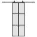 Ușă glisantă cu set feronerie neagră 76x205cm sticlă securizată - WALTI WALTI