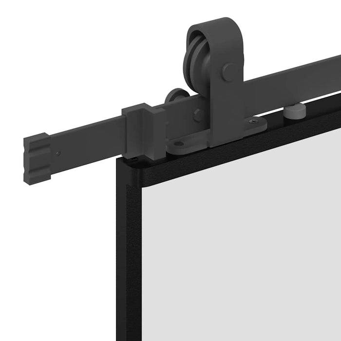 Ușă glisantă cu set de feronerie neagră sticlă securizată - WALTI WALTI