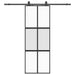 Ușă glisantă cu set feronerie neagră 76x205cm sticlă securizată - WALTI WALTI