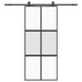 Ușă glisantă cu set feronerie neagră 90x205cm sticlă securizată - WALTI WALTI