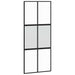 Ușă glisantă cu set feronerie neagră 90x205cm sticlă securizată - WALTI WALTI
