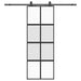 Ușă glisantă cu set feronerie neagră 76x205cm sticlă securizată - WALTI WALTI