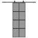 Ușă glisantă cu set feronerie neagră 76x205cm sticlă securizată - WALTI WALTI