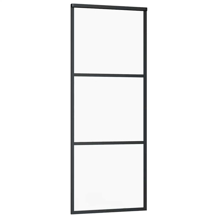 Ușă glisantă cu set de feronerie neagră 76x205 cm Sticlă ESG - WALTI WALTI