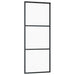 Ușă glisantă cu set de feronerie neagră 76x205 cm Sticlă ESG - WALTI WALTI