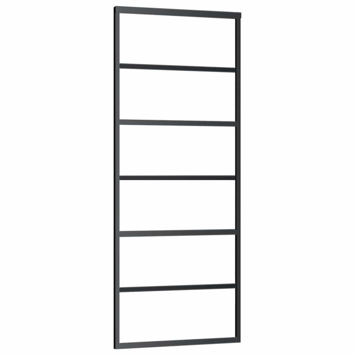 Ușă glisantă cu set de feronerie neagră 76x205 cm Sticlă ESG - WALTI WALTI