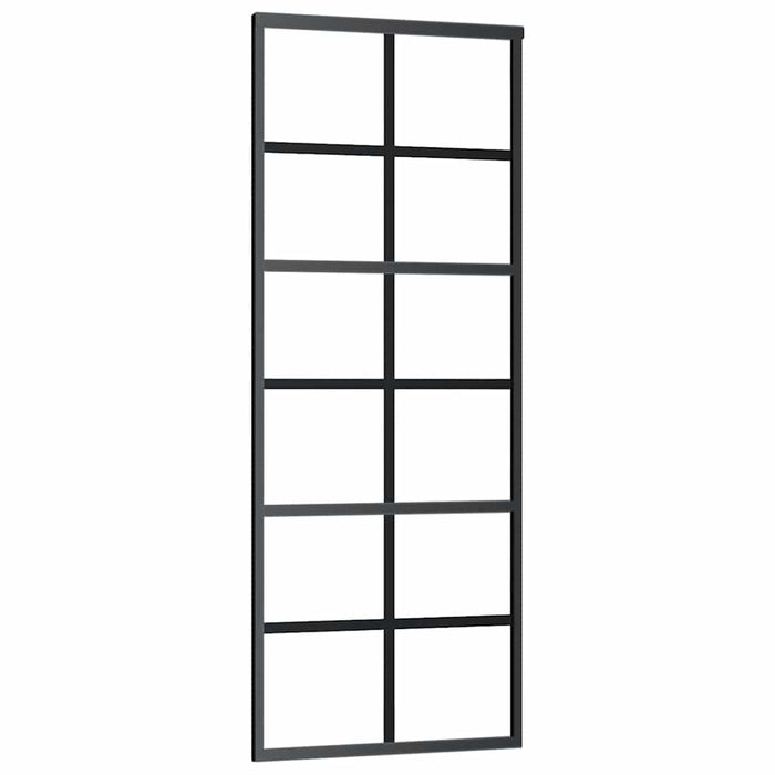 Ușă glisantă cu set de feronerie neagră 76x205 cm Sticlă ESG - WALTI WALTI