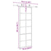 Ușă glisantă cu set de feronerie neagră 76x205 cm Sticlă ESG - WALTI WALTI