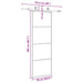 Ușă glisantă cu set de feronerie neagră 76x205 cm Sticlă ESG - WALTI WALTI