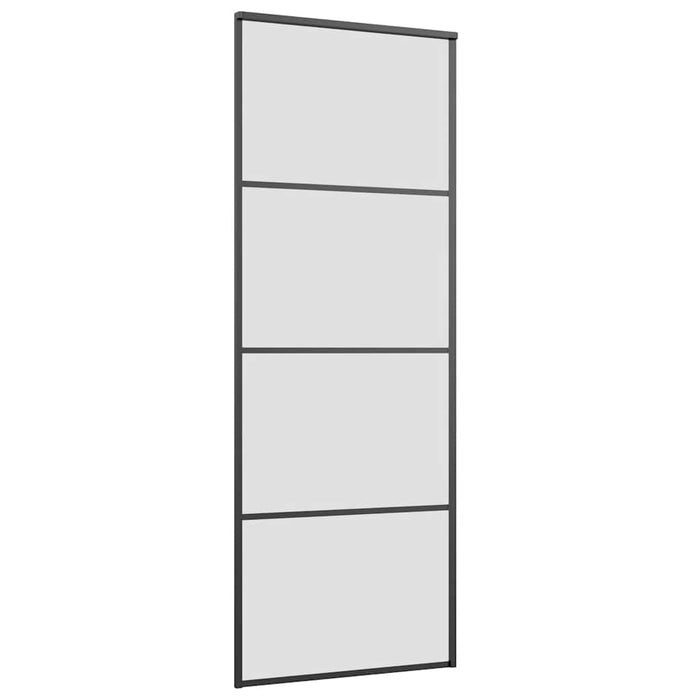 Ușă glisantă cu set de feronerie neagră 76x205 cm Sticlă ESG - WALTI WALTI