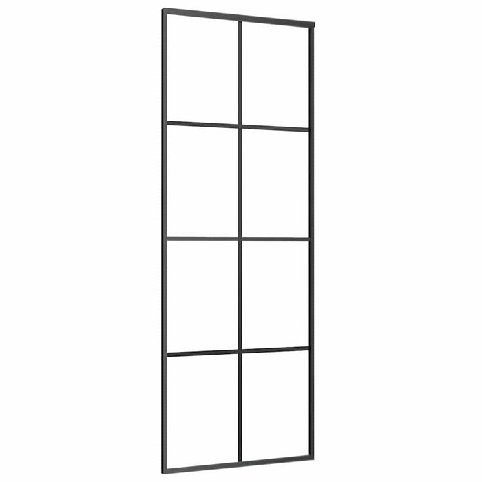 Ușă glisantă cu set de feronerie neagră 76x205 cm Sticlă ESG - WALTI WALTI
