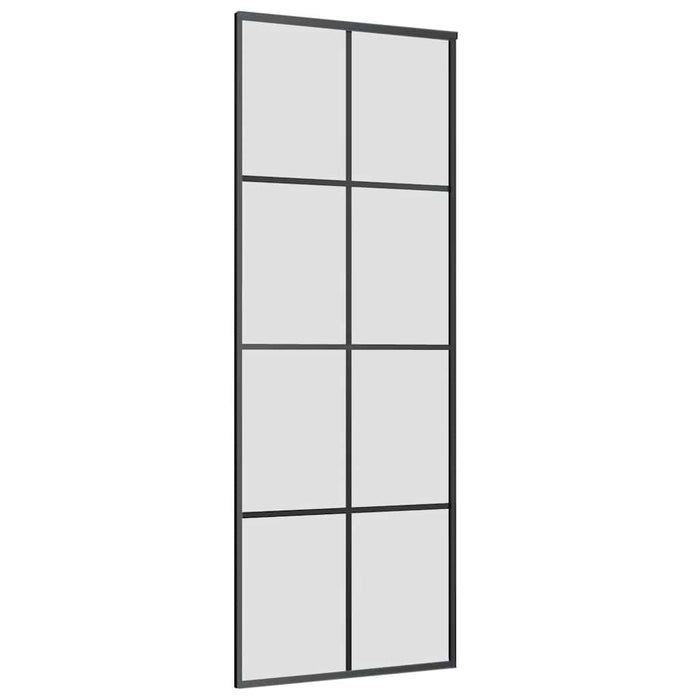 Ușă glisantă cu set de feronerie neagră 76x205 cm Sticlă ESG - WALTI WALTI
