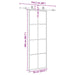 Ușă glisantă cu set de feronerie neagră 76x205 cm Sticlă ESG - WALTI WALTI