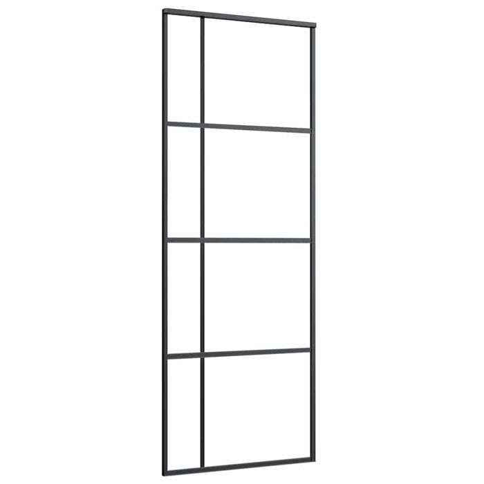 Ușă glisantă cu set de feronerie neagră 76x205 cm Sticlă ESG - WALTI WALTI