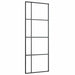 Ușă glisantă cu set de feronerie neagră 76x205 cm Sticlă ESG - WALTI WALTI