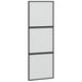 Ușă glisantă cu set feronerie neagră 76x205cm sticlă securizată - WALTI WALTI