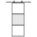 Ușă glisantă cu set feronerie neagră 76x205cm sticlă securizată - WALTI WALTI