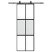 Ușă glisantă cu set feronerie neagră 76x205cm sticlă securizată - WALTI WALTI