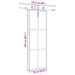 Ușă glisantă cu set feronerie neagră 76x205cm sticlă securizată - WALTI WALTI