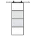 Ușă glisantă cu set feronerie neagră 76x205cm sticlă securizată - WALTI WALTI