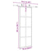 Ușă glisantă cu set feronerie neagră 76x205cm sticlă securizată - WALTI WALTI