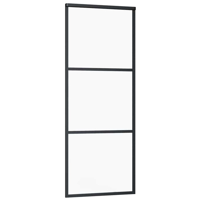Ușă glisantă cu set de feronerie neagră 76x205 cm Sticlă ESG - WALTI WALTI