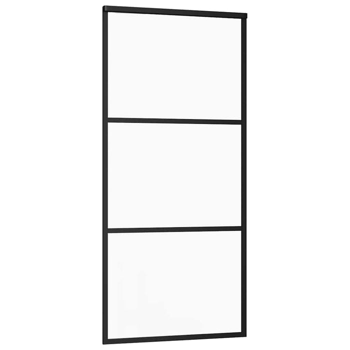 Ușă glisantă cu set de feronerie neagră 90x205 cm Sticlă ESG - WALTI WALTI