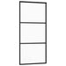 Ușă glisantă cu set de feronerie neagră 90x205 cm Sticlă ESG - WALTI WALTI