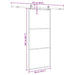 Ușă glisantă cu set de feronerie neagră 90x205 cm Sticlă ESG - WALTI WALTI