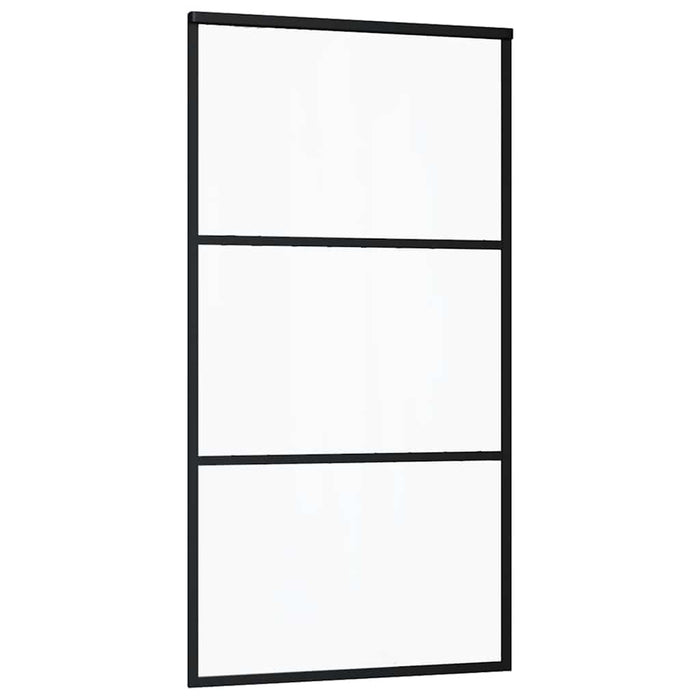Ușă glisantă cu set de feronerie neagră 102x205 cm Sticlă ESG - WALTI WALTI