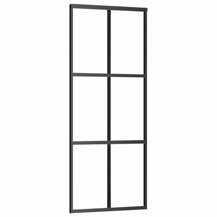 Ușă glisantă cu set de feronerie neagră 76x205 cm Sticlă ESG - WALTI WALTI