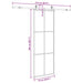 Ușă glisantă cu set de feronerie neagră 76x205 cm Sticlă ESG - WALTI WALTI