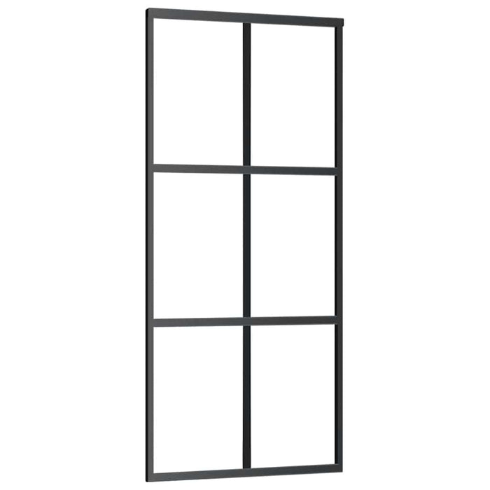Ușă glisantă cu set de feronerie neagră 90x205 cm Sticlă ESG - WALTI WALTI