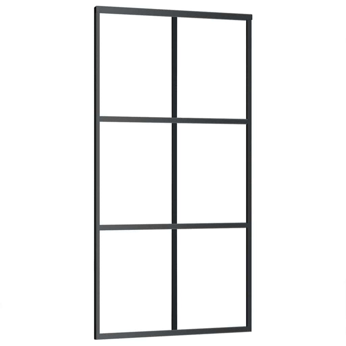 Ușă glisantă cu set de feronerie neagră 102x205 cm Sticlă ESG - WALTI WALTI
